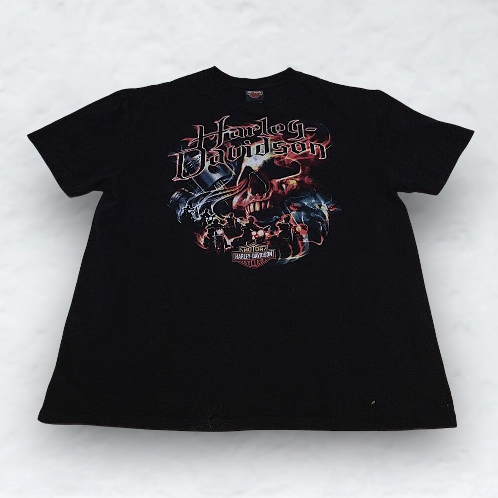 Harley Davidson 2010 North Carolina Skull T-Shirt